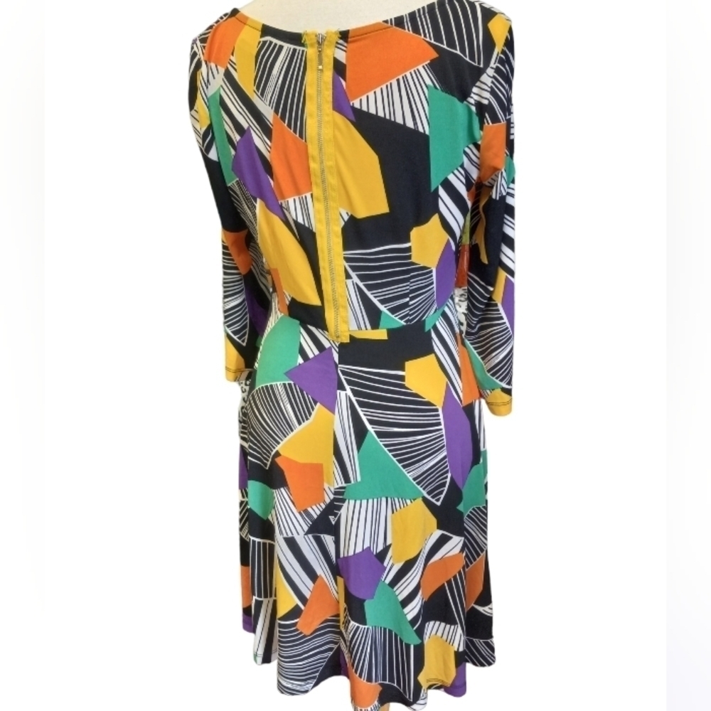 Ema & Michelle Multi Color Retro Midi - Picture 2 of 6